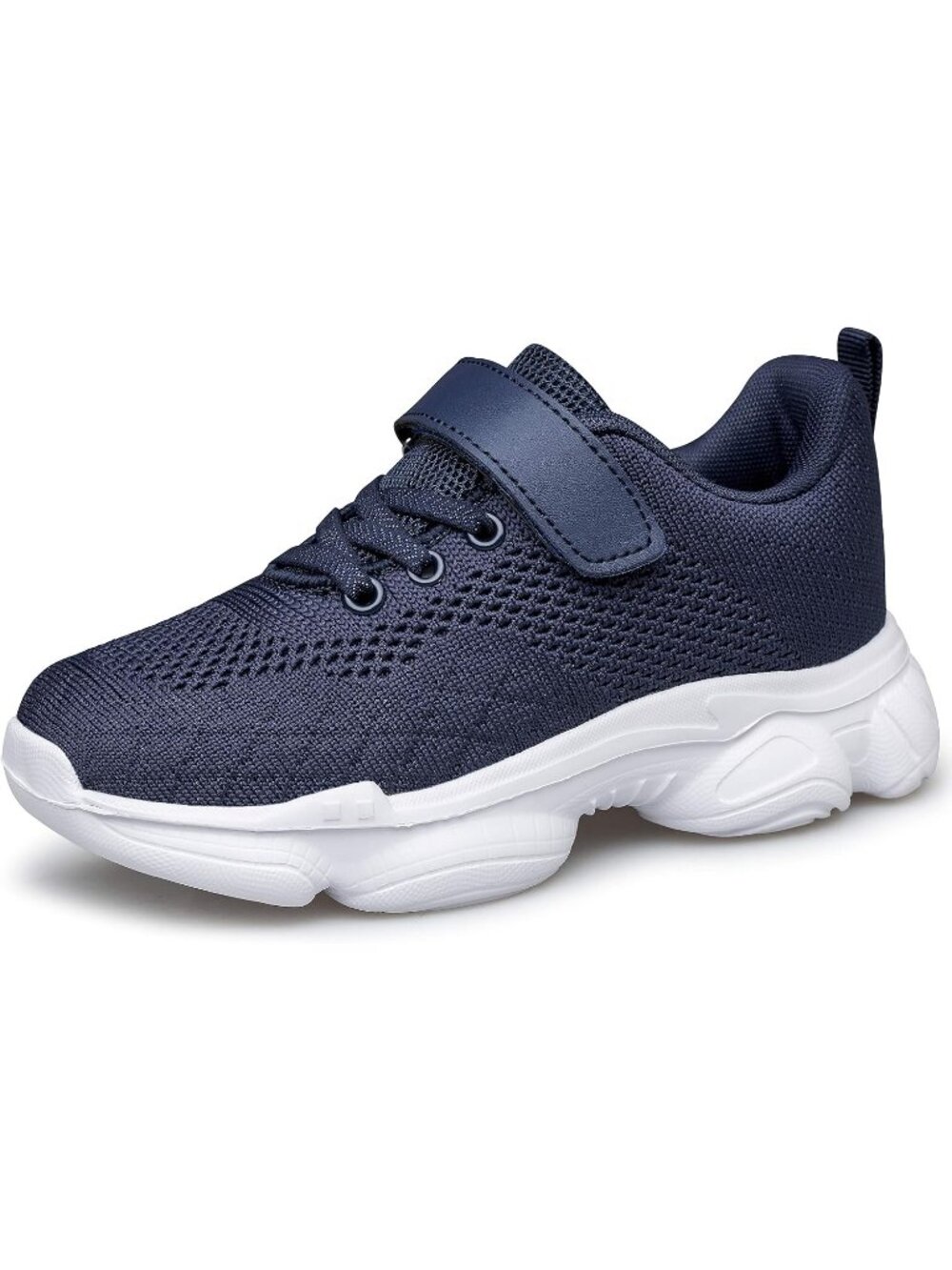 Kids Blue Mesh Shoes Toddler Boys Girls Running Sports Strap Breathable Sneakers